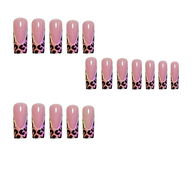 Stylisches Druck-Nagel-Set mit Leoparden-Design Brehn