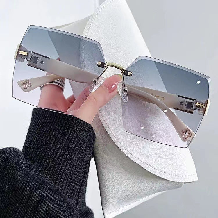 Übergröße Geometrische Schild Sonnenbrille Brehn