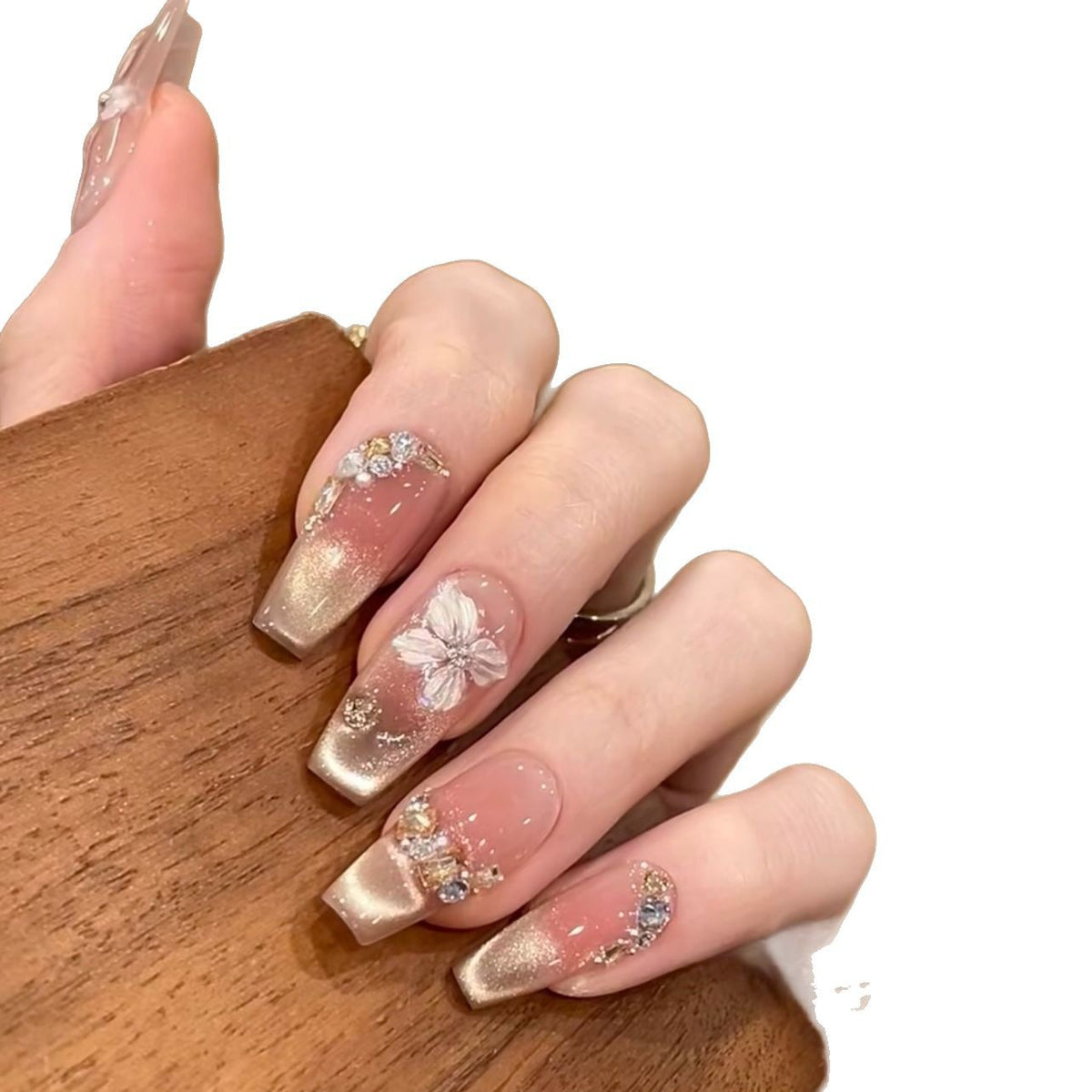 Floral Design Press-On Nagelset Brehn