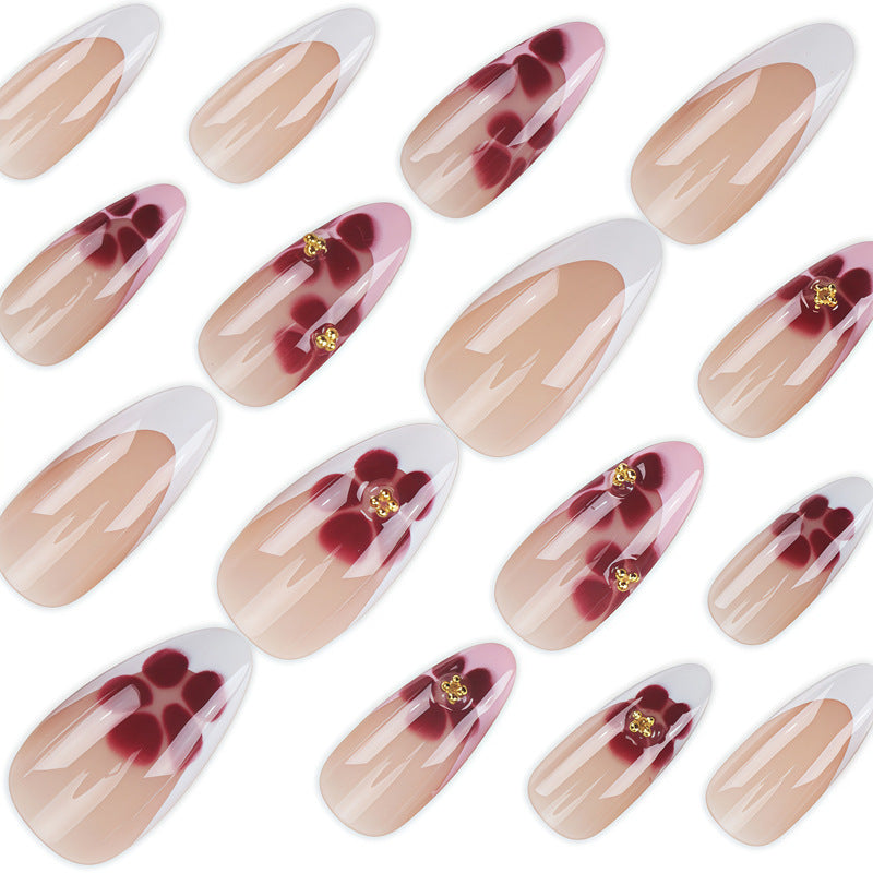 Elegante Florale Press-On Fingernageltips Brehn