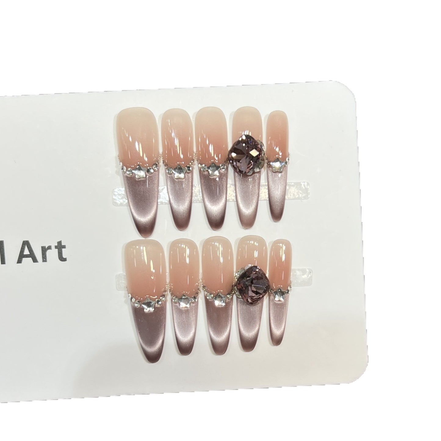 Dekorative Kristall-beschichtete Acryl-Nageltips Brehn