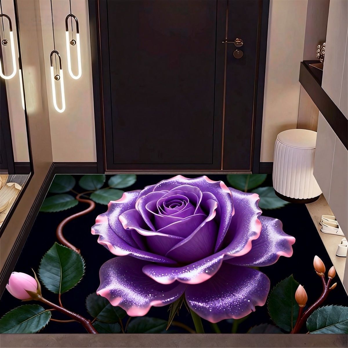 Blumendesign Teppich