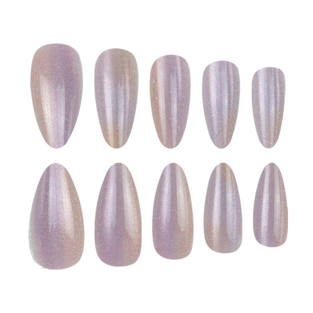 Glitzernde Ombre Stiletto Press-On Nägel Brehn