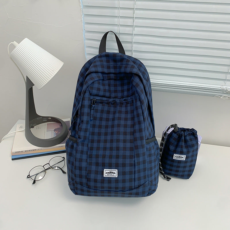 Stylische Karierte Rucksack Brehn