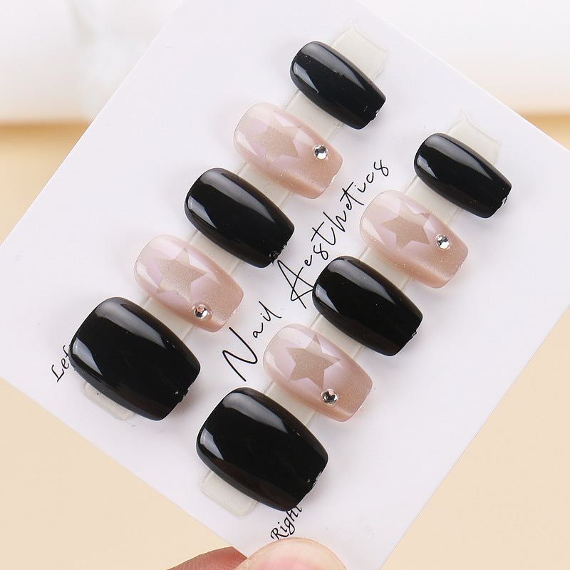 Glamouröses Stern-Design Press-On Nagelset Brehn