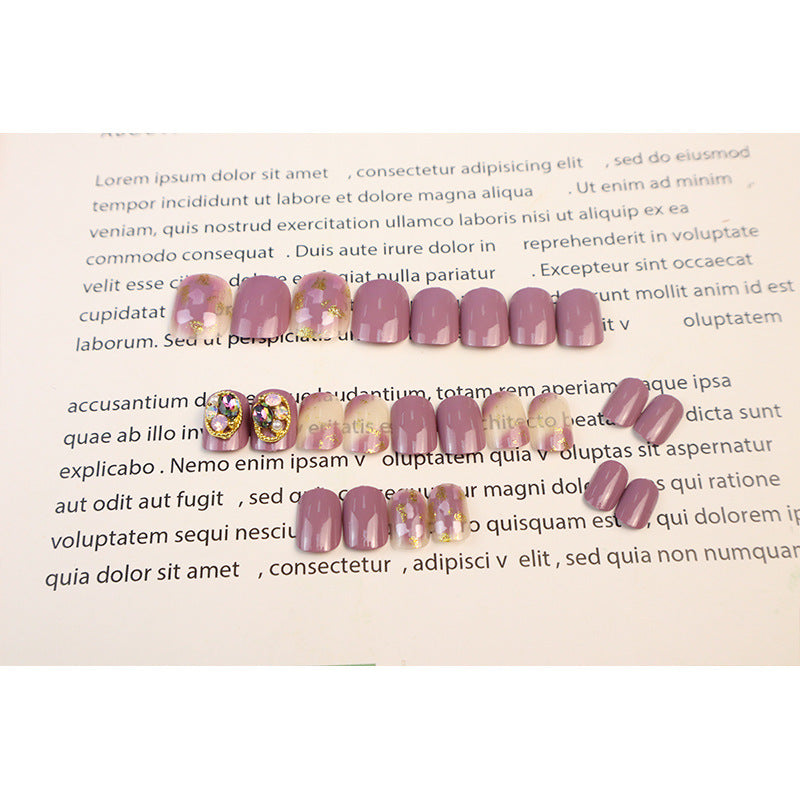 Rhinestone-besetztes Press-On Nagelkunstset Brehn