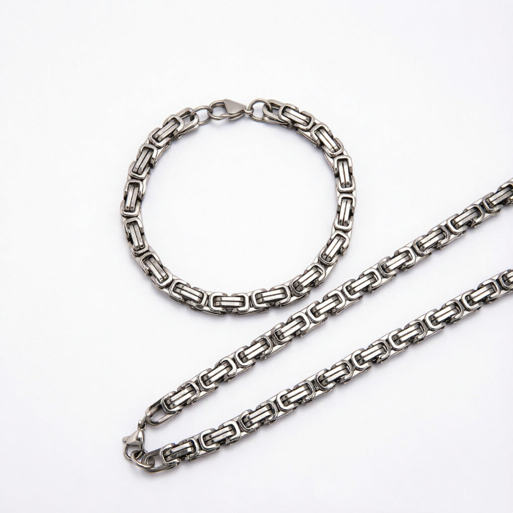 Chunky Link Chain Schmuckset Brehn