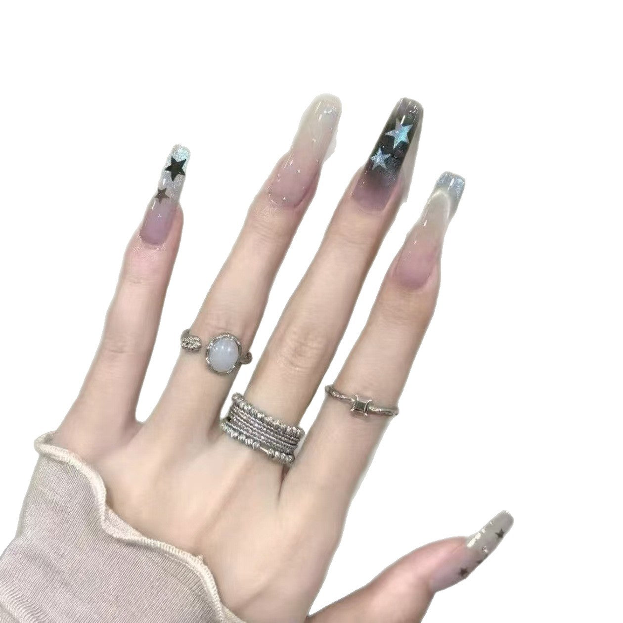 Gradient Ombre Nagelkunst Verlängerungen Brehn