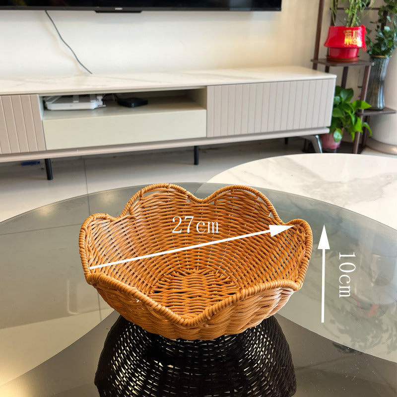 Damen Dekorativer Korb im Blumenform Brehn