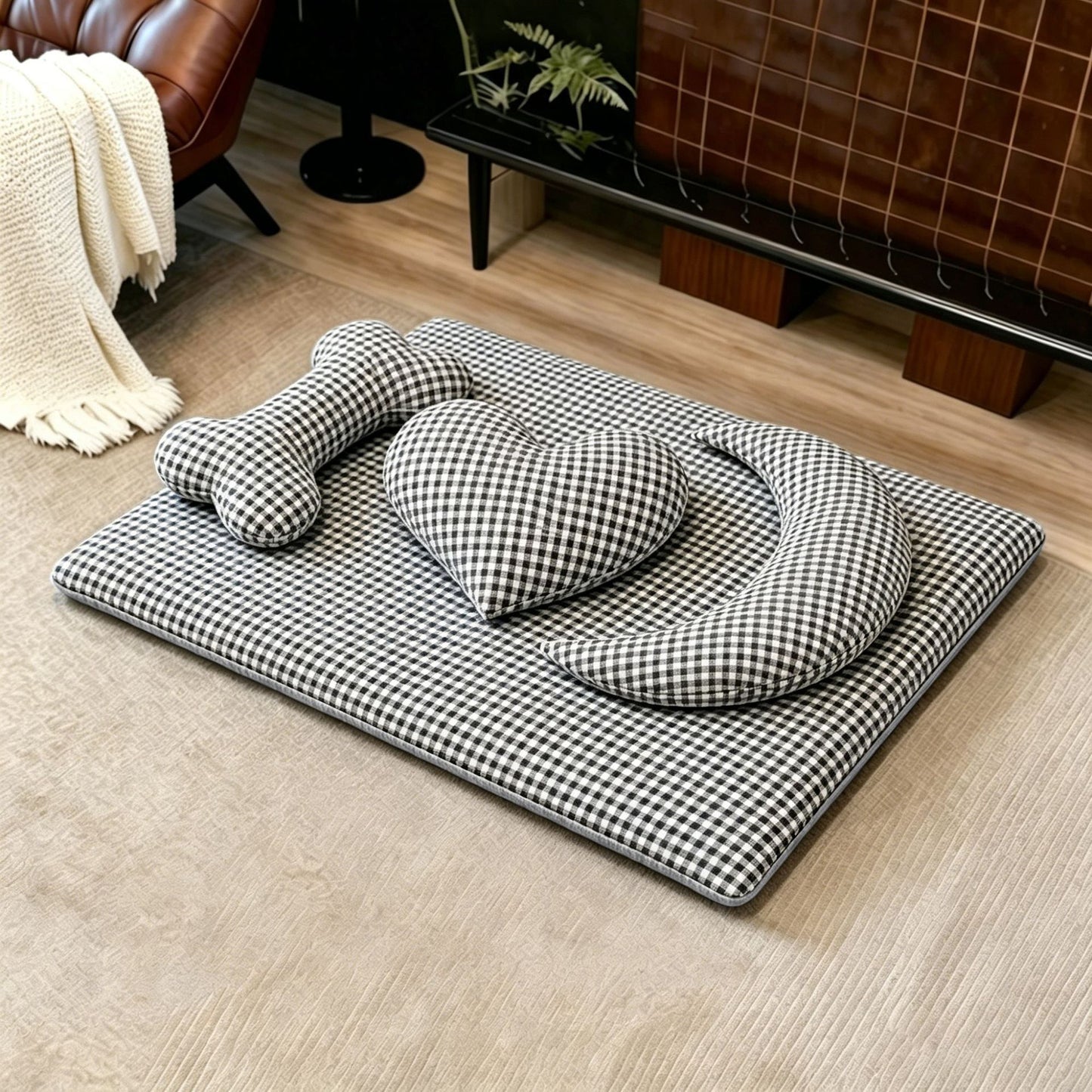 Damen Luxus-Katzenbett mit ergonomischen Kissen Brehn