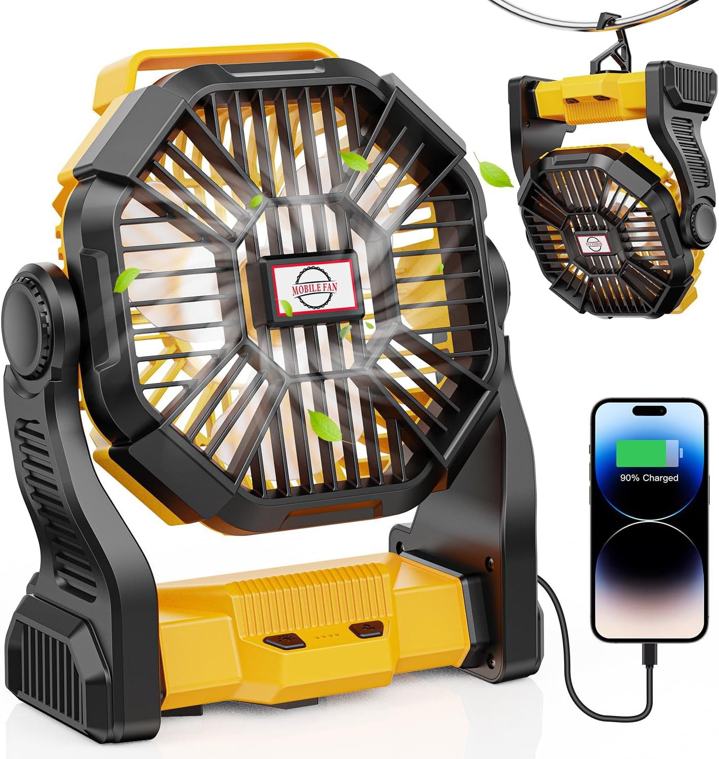 Unisex Tragbarer Akku-Ventilator mit USB-Ladefunktion Brehn