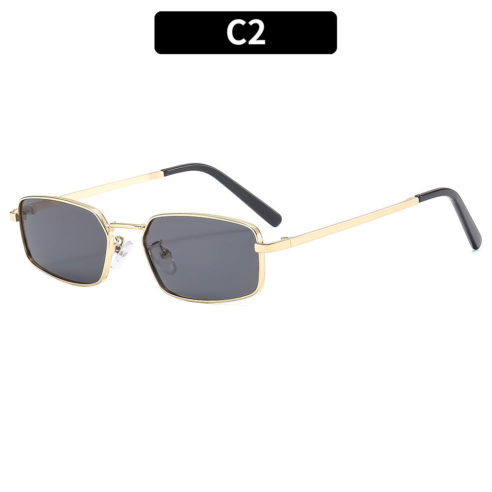 Zeitgenössische quadratische Rahmen-Sonnenbrille 1787664252