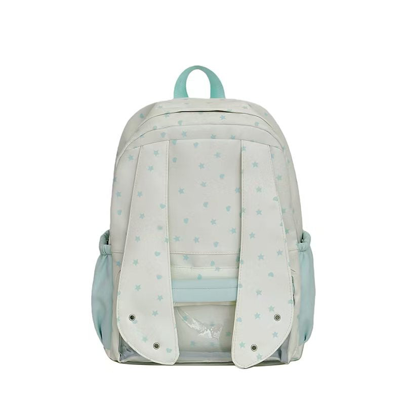 Rucksack mit Liebevollem Hasenmotiv und Durchsichtigen Fächern Brehn