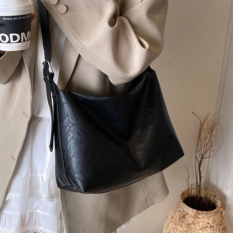 Lässige Leder-Tote-Bag