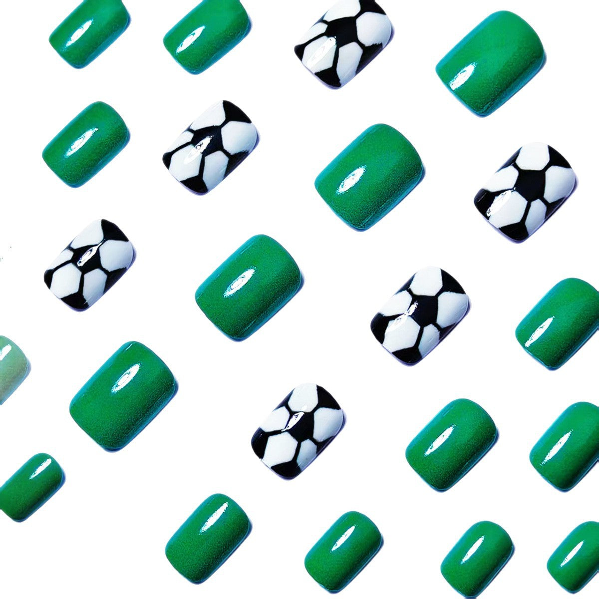 Kunstnägel Im Sportlichen Fußball-Design Brehn