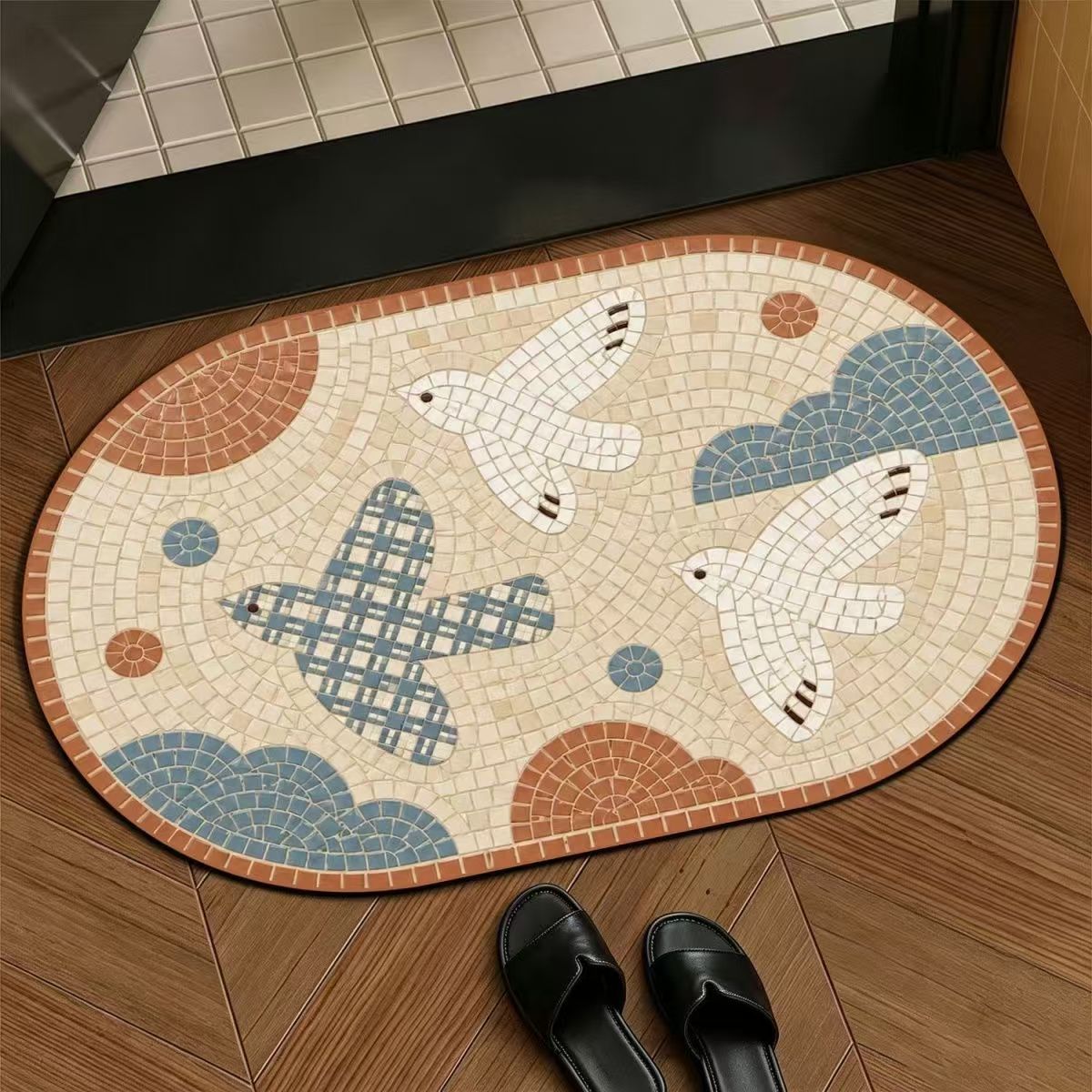 Dekorativer Mosaik-Türmatte Brehn