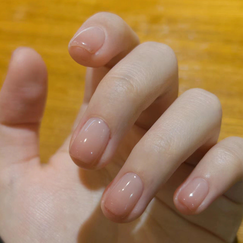 Natürliche Hochglanz Druck-auf-Nagelverlängerungen Brehn