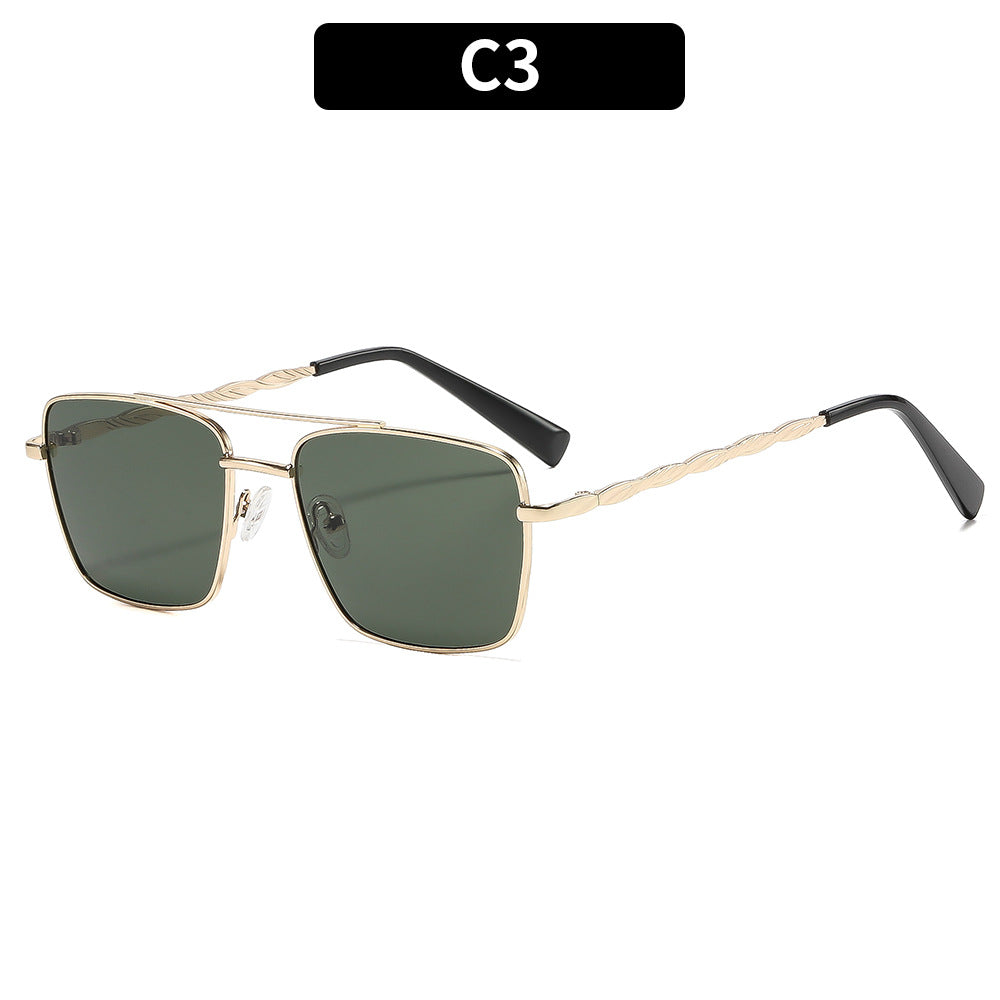Designer quadratische Rahmen Sonnenbrillen