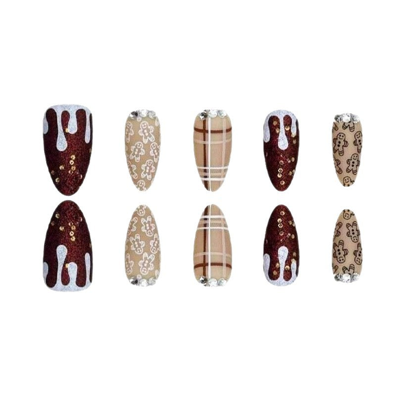 Festliche Lebkuchen-Themen Druck-Nägel Brehn
