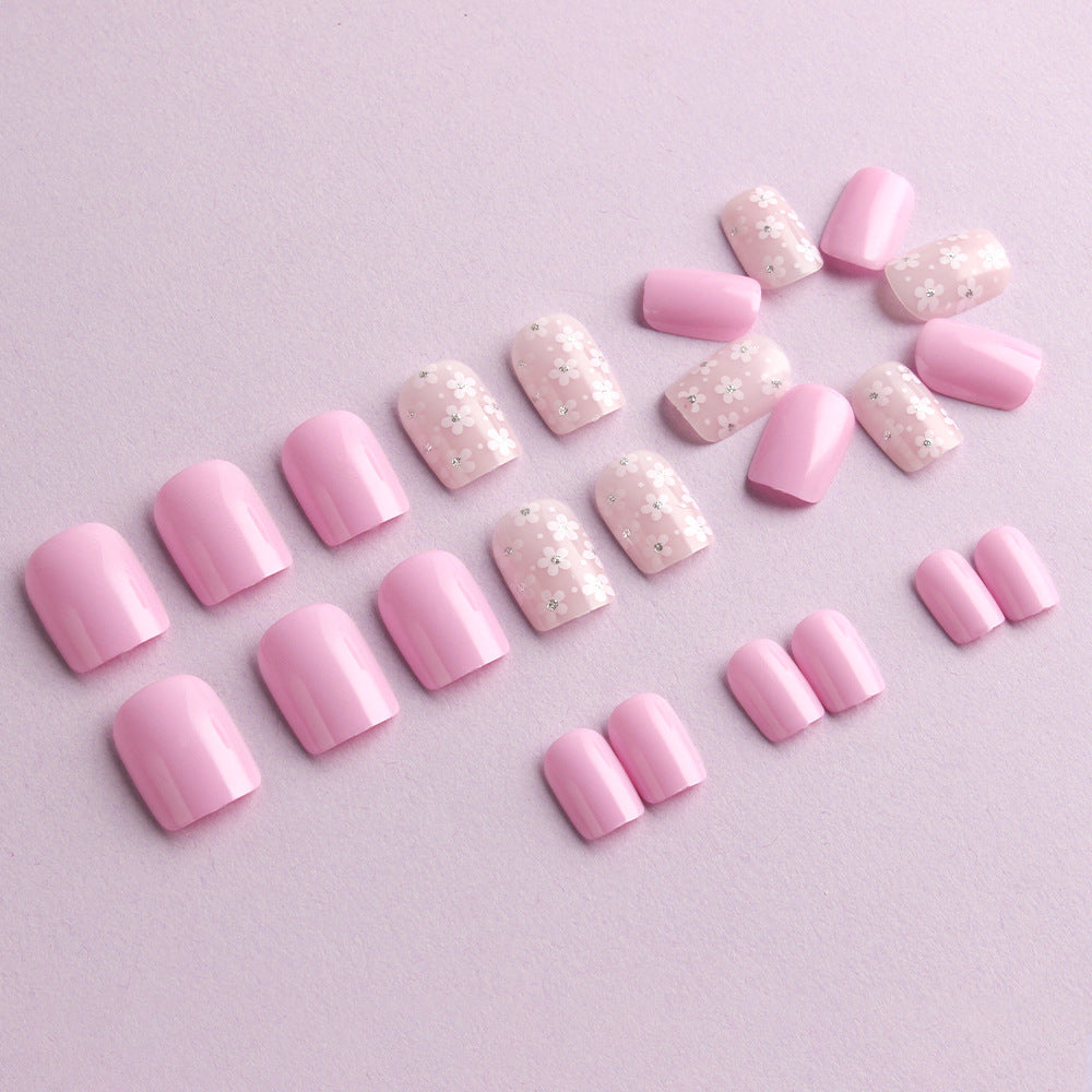 Floral Themen Press-On Nagelkunst Set Brehn