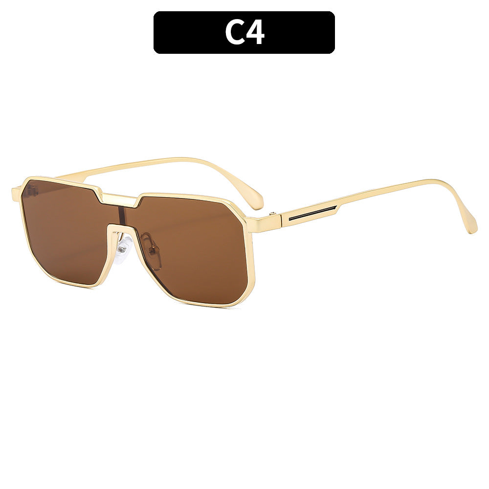 Moderne Übergroße Geometrische Sonnenbrille