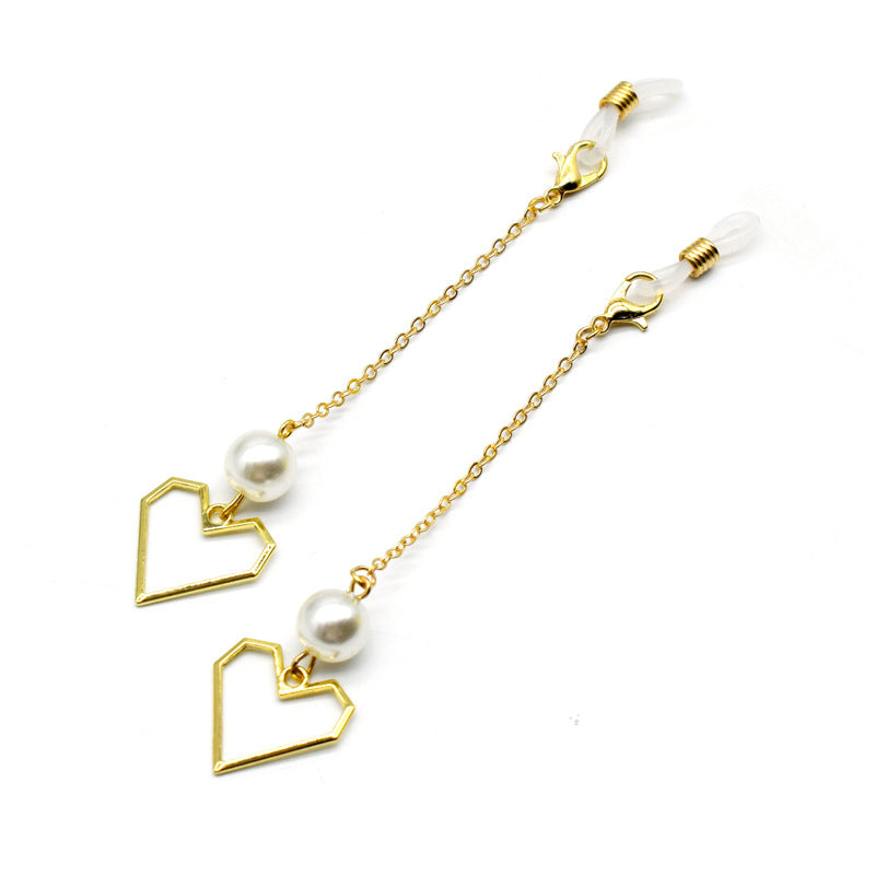 Herzförmige geometrische Eleganz Brillen Kette Brehn