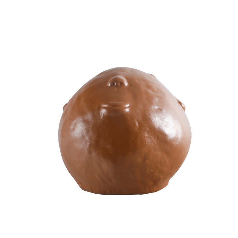 Künstlerische abstrakte Gesichtsskulptur