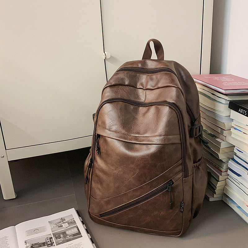 Premium Leder Laptop Rucksack Brehn