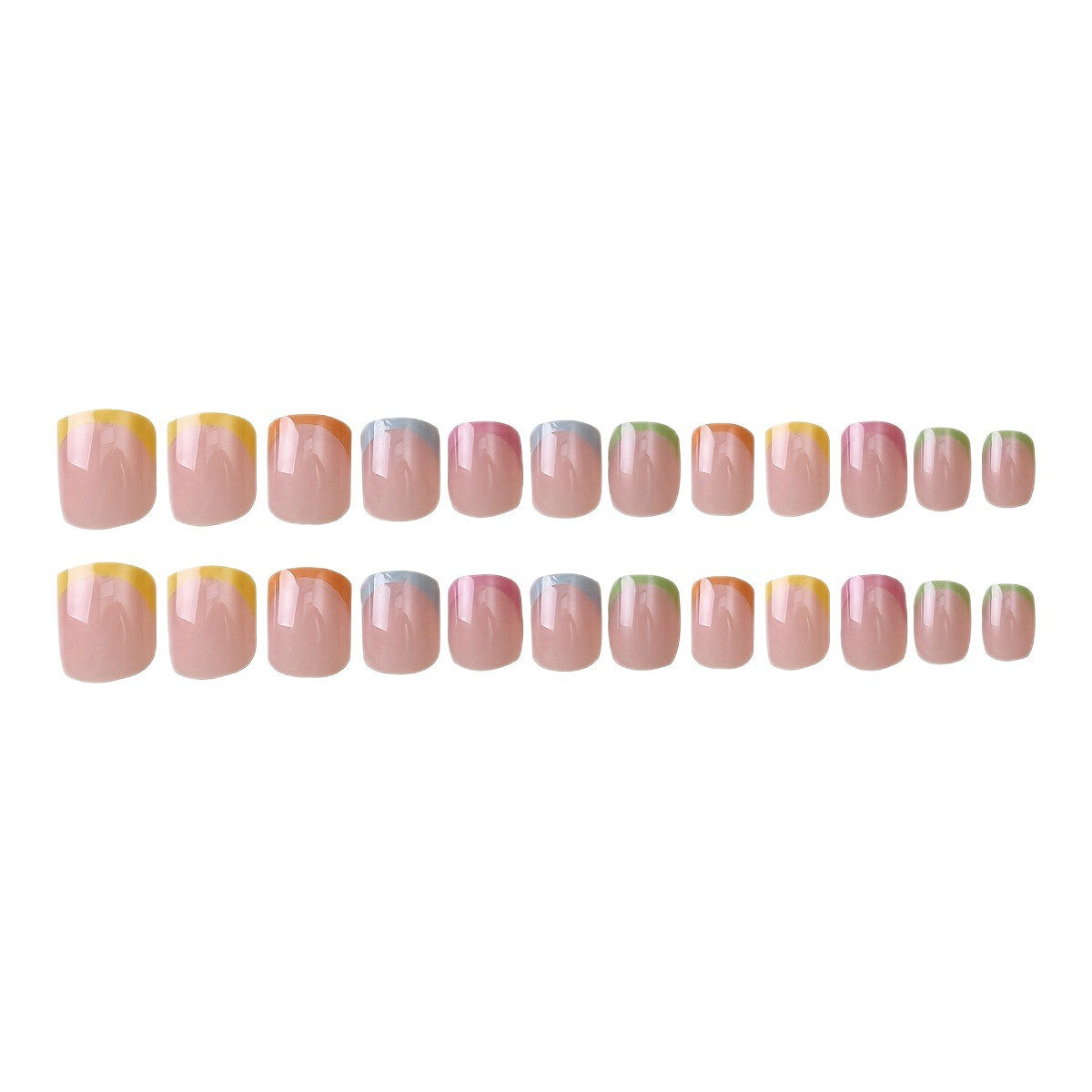 Künstlerisches French Tip Nagel-Wrap-Set Brehn