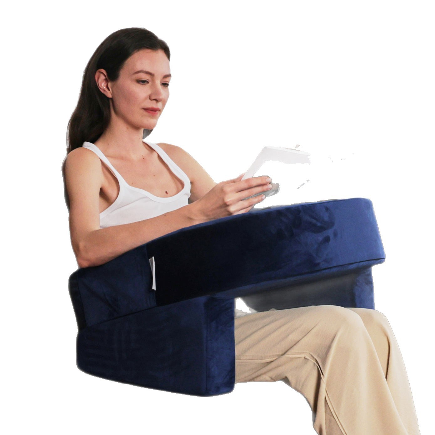 Damen Ergonomische Lesekissen mit seitlichem Halt Brehn
