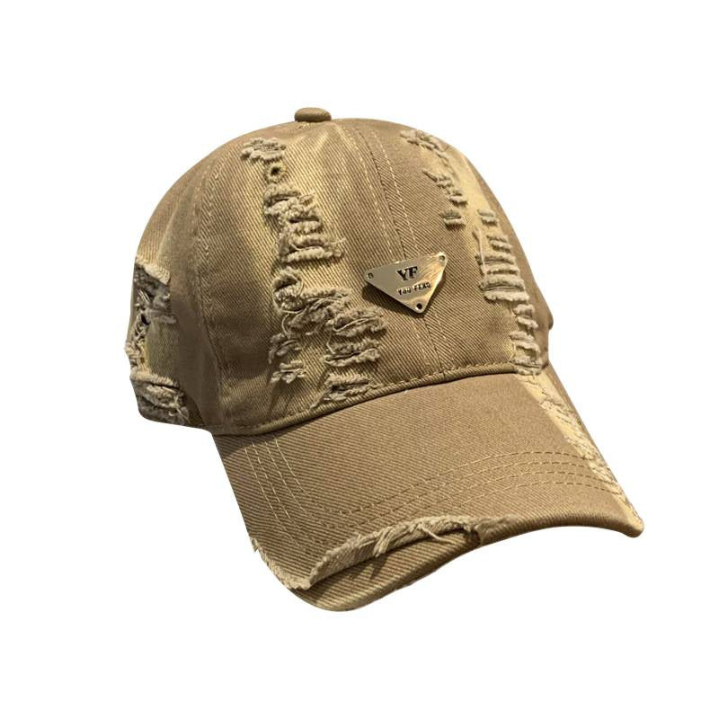 Damen Destroyed Denim Baseball Cap Brehn 1784084082