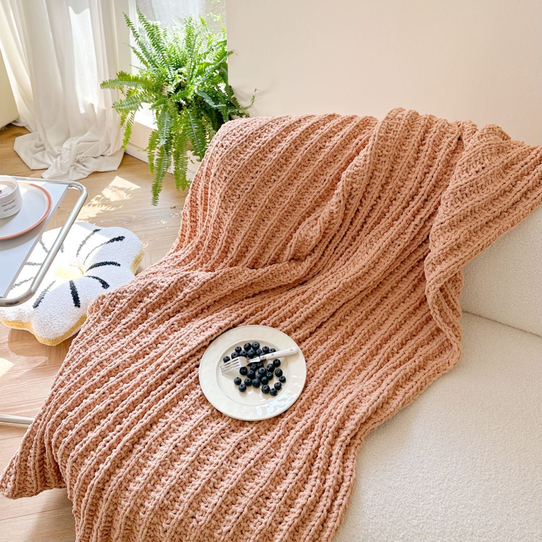 Damen Gemütliche Strickdecke Brehn
