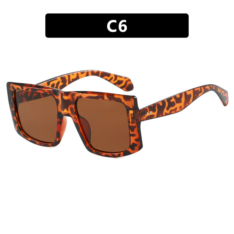 Damen quadratische Sonnenbrille mit robustem Kunststoffrahmen und schützendem UV-Filter Brehn