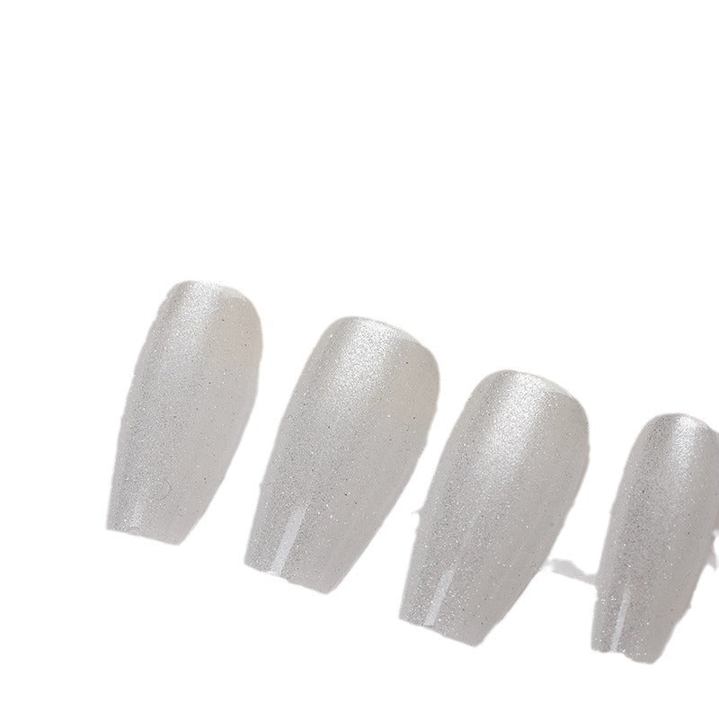 Iridescent Press-On Nagel Set mit Glitzer-Finish Brehn