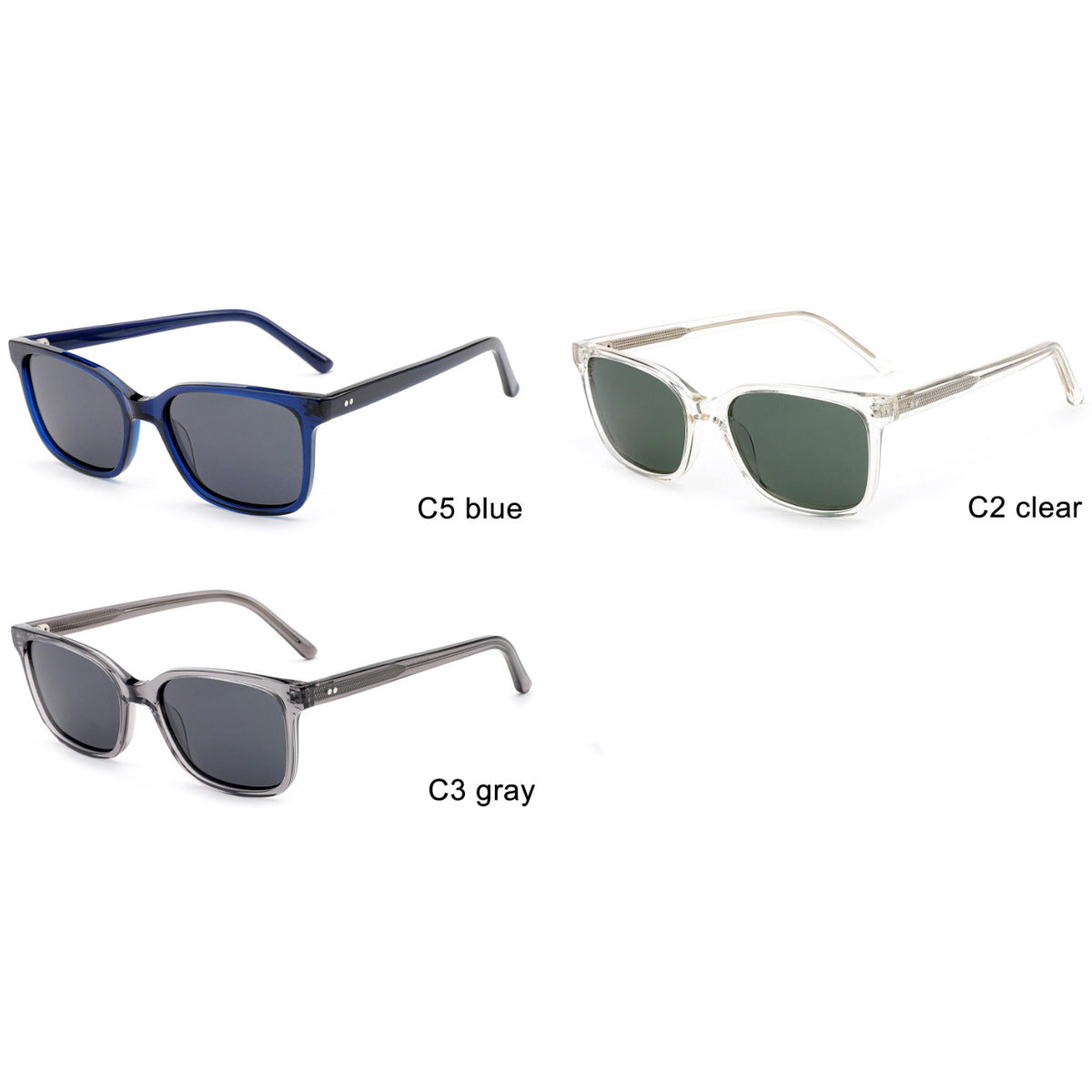 Damen Sonnenbrille im stilvollen quadratischen Design mit UV-Schutz Brehn