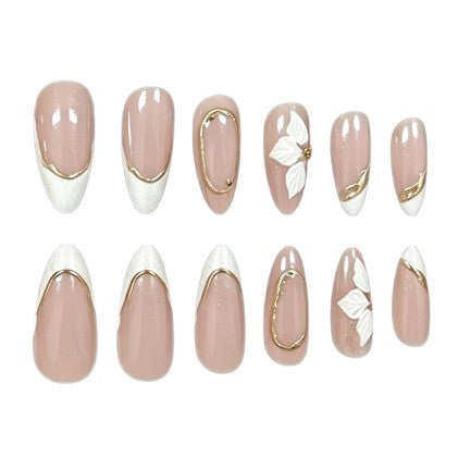Elegantes florales Design Acrylnagelkunst Brehn