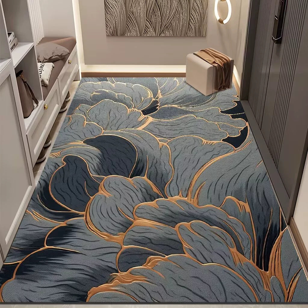 Luxuriöse Blumendesign Teppich