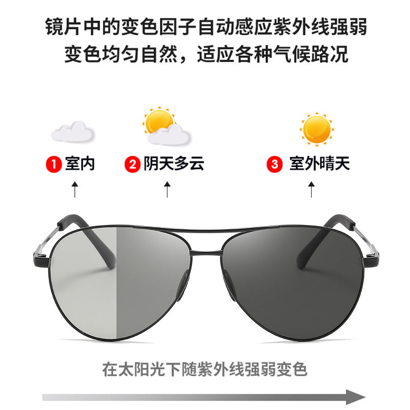 Damen Fototropische Piloten-Sonnenbrille mit anpassbaren Gläsern Brehn