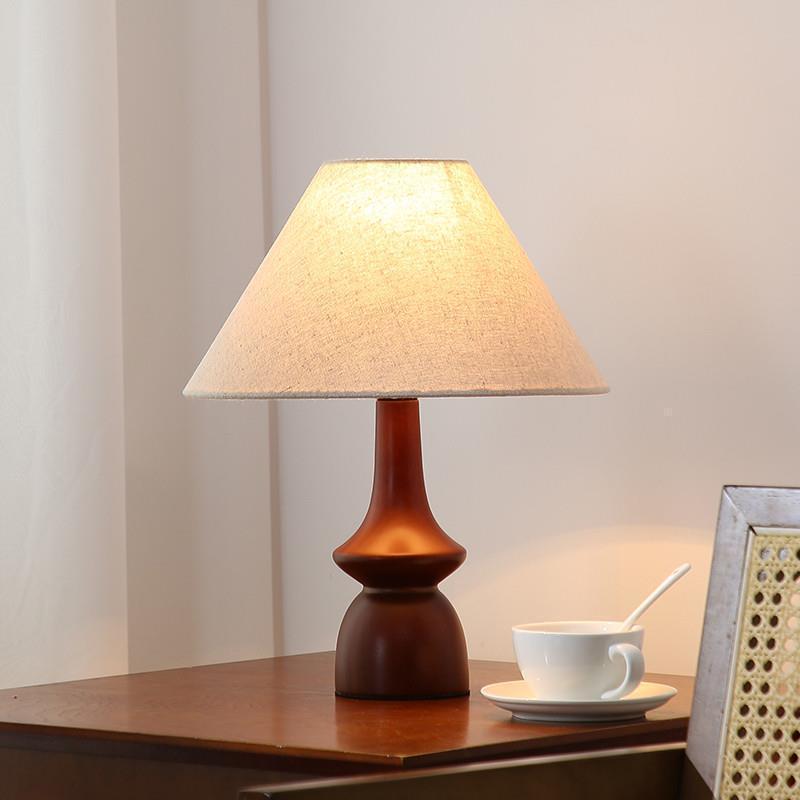 Dekorative Stoffschirm Tischlampe