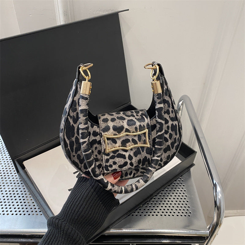 Stylische Leopardenmuster-Handtasche Brehn