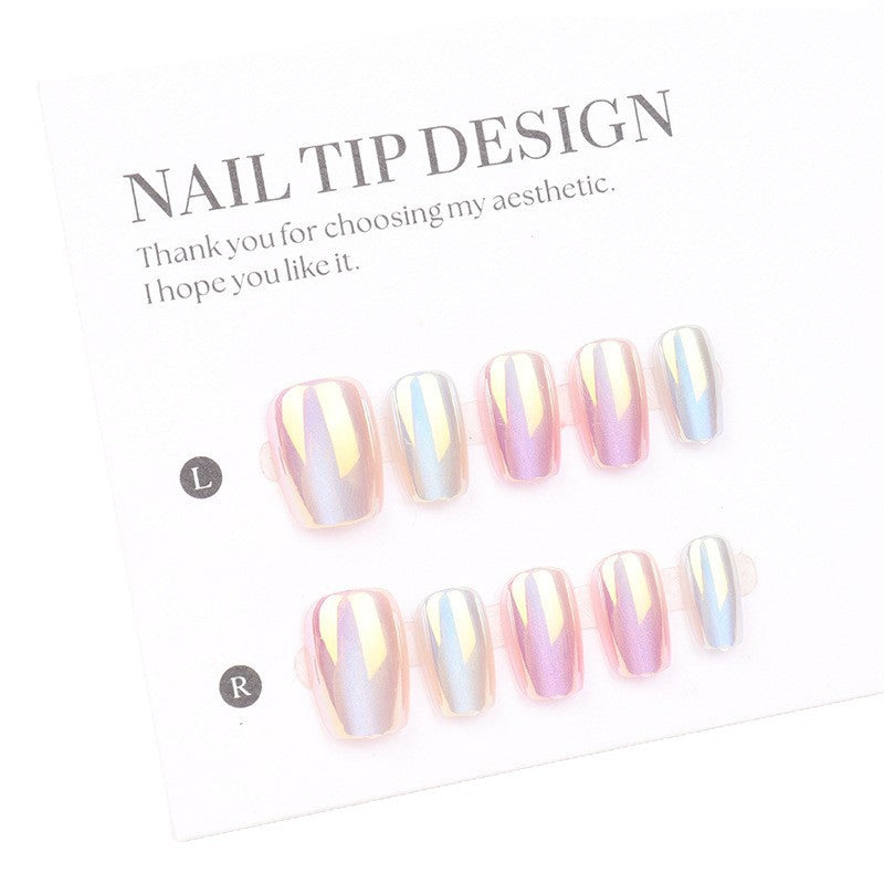 Premium irisierende Press-On-Nagelspitzen Brehn