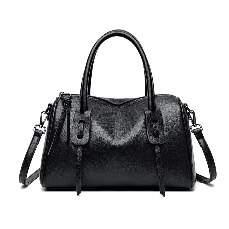 Texturierte Leder-Wochenendtasche Brehn