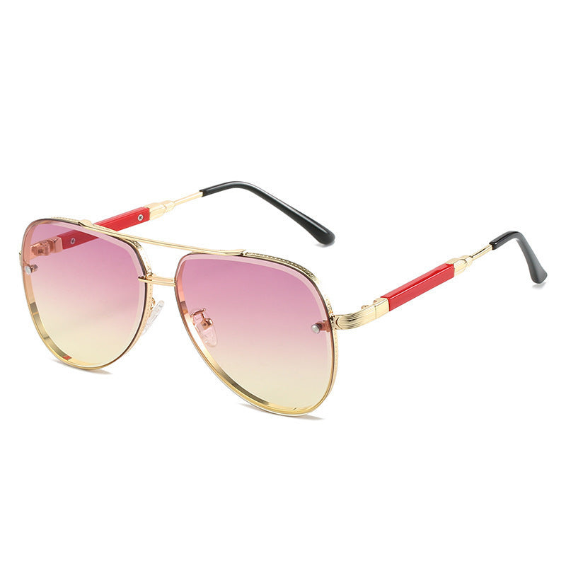 Damen Aviator Sonnenbrille mit stilvollem Gradientenschutz Brehn