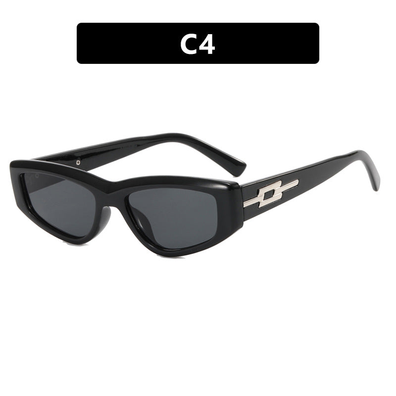 Damen modische Cat-Eye Sonnenbrille mit transparentem Rahmen und kühlen Gläsern Brehn