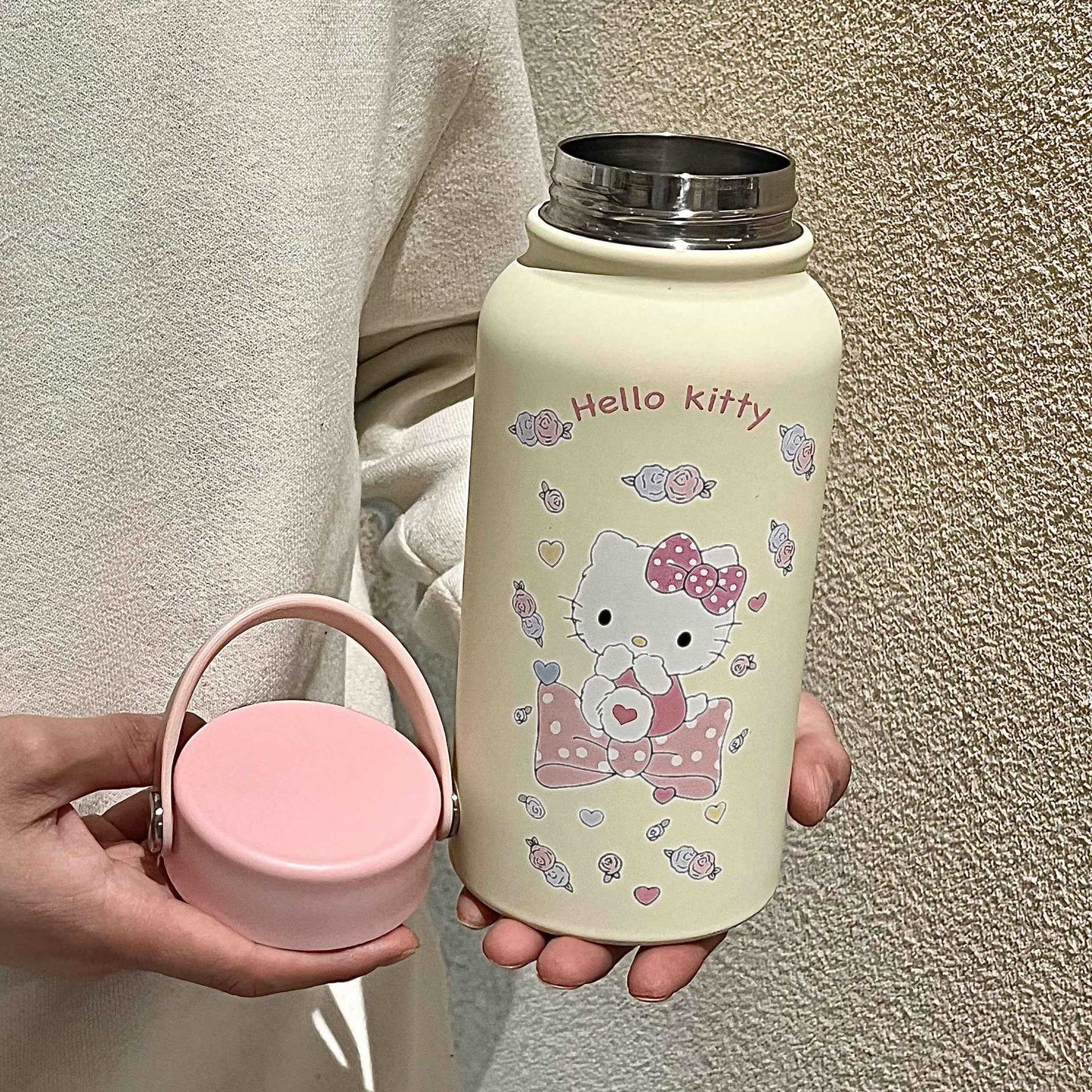 Damen isolierte Trinkflasche mit kreativem Hello Kitty Design Brehn