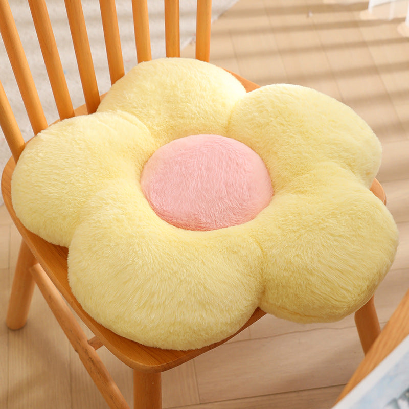 Plüsch Sitzkissen in Blumenform Brehn