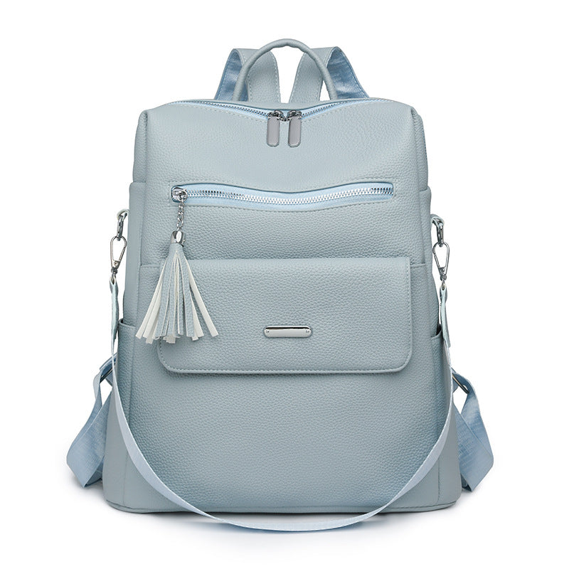 Stylischer Mehrfach-Taschen Leder Rucksack Brehn 1788673935