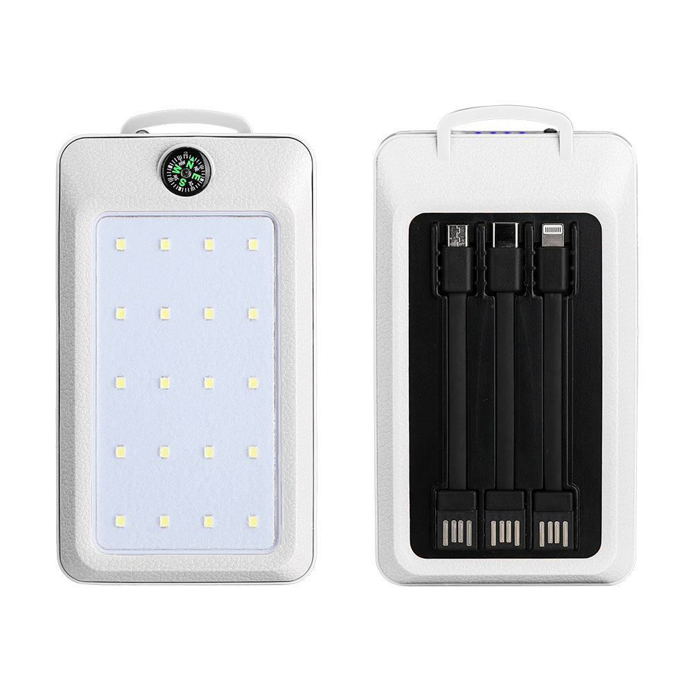 Multifunktionale Ladepowerbank mit Integrierter Led-Beleuchtung und Kompass Brehn