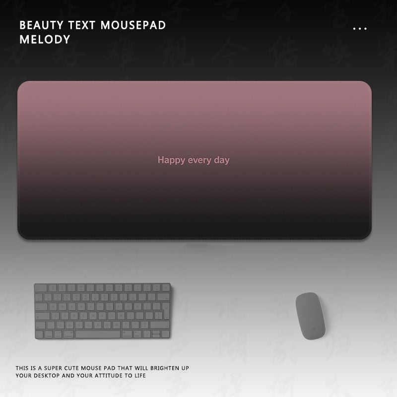 Motivationaler Text Gaming-Mauspad