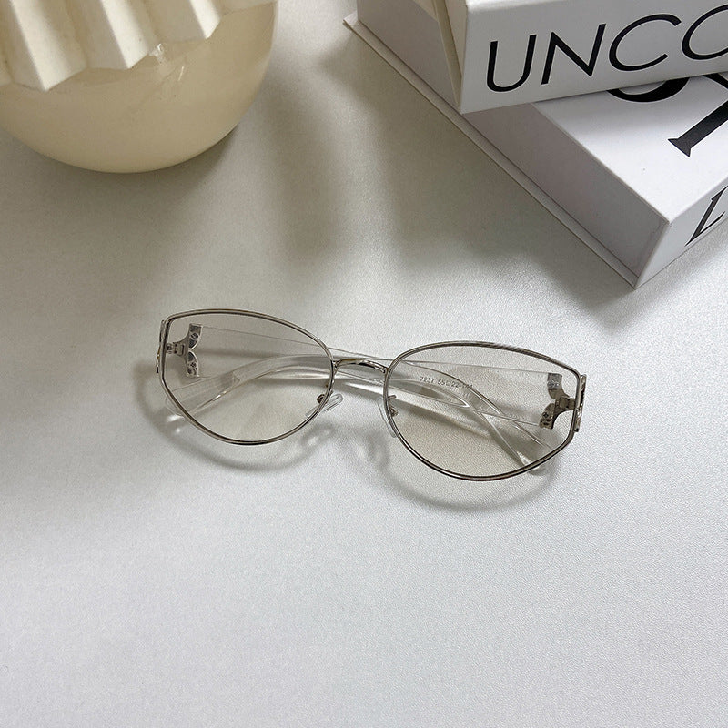 Modische Cat-Eye Sonnenbrille mit Goldenem Rahmen Brehn
